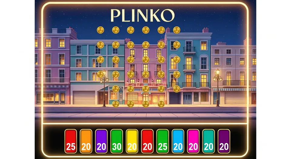 Promenade Plinko game illustration