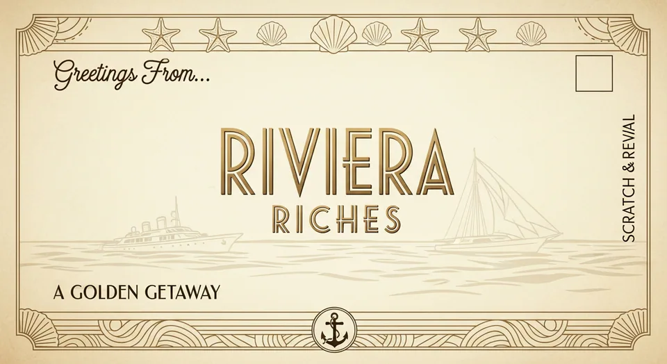 Riviera Scratch Card game illustration
